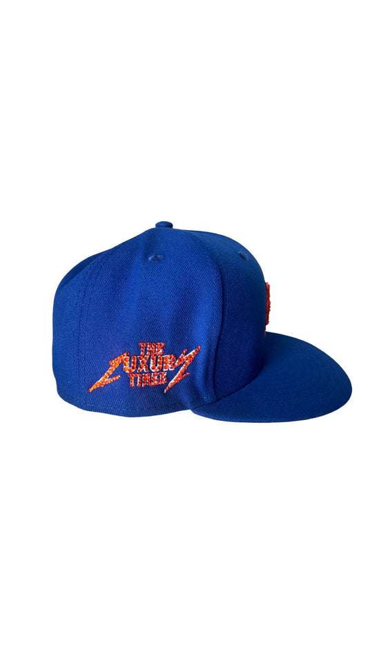 Royal Blue New York Studded Fitted Hat