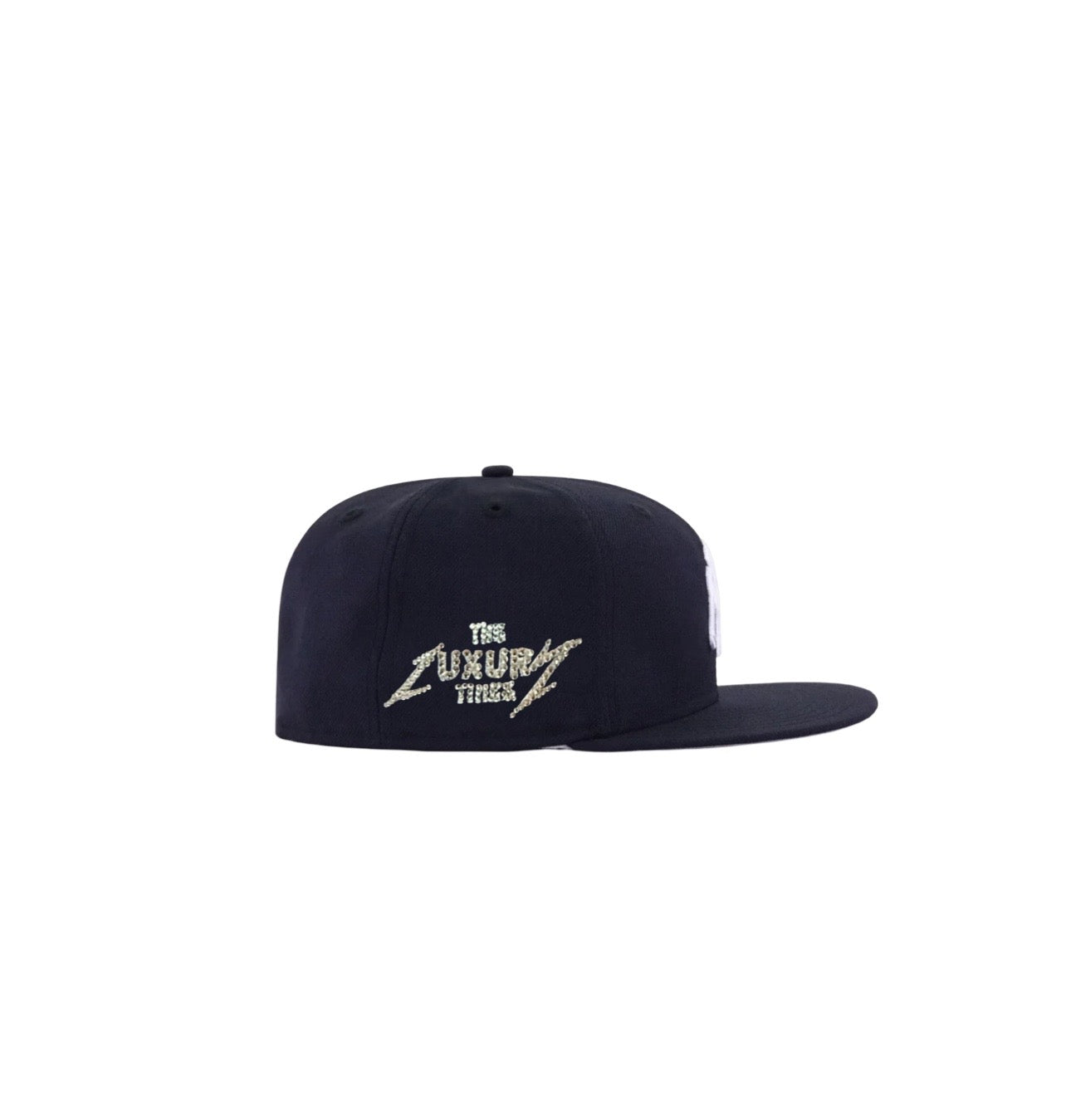 Navy New York Studded Fitted Hat